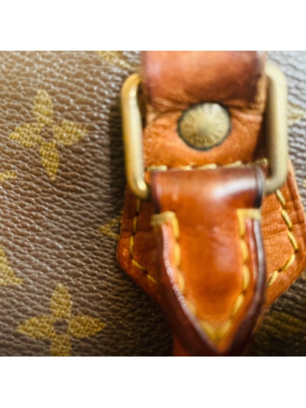 Louis Vuitton Brown Monogram Canvas Speedy  25 Bag with Tan Leather Trim - Picture 16 of 16